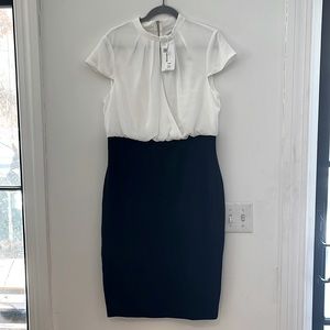Ted Baker London pencil skirt dress black and white size US10